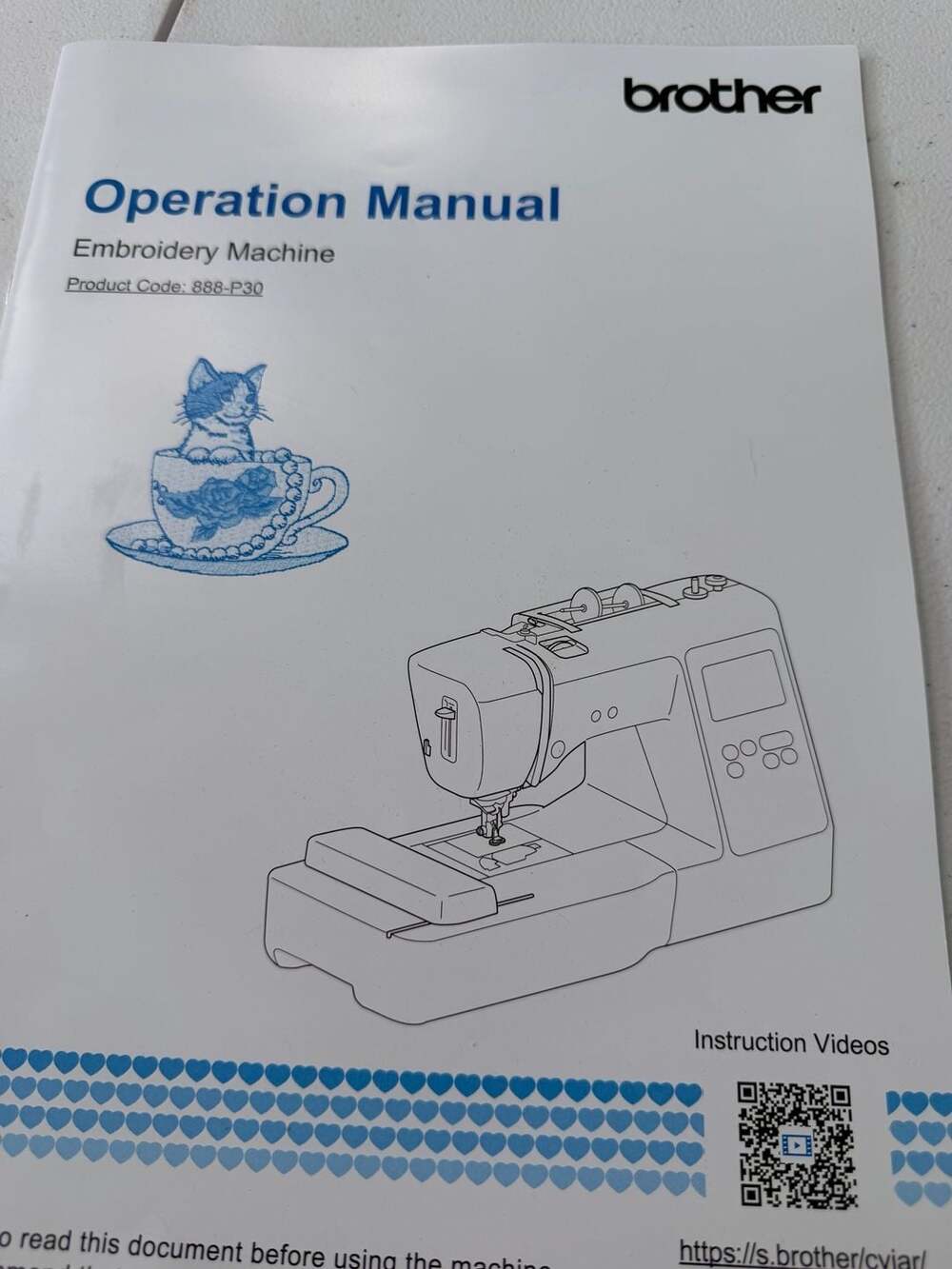 Brother Manual Reprint PE545 Computerized Embroidery Machine Comb Bound - Picture 2 of 4